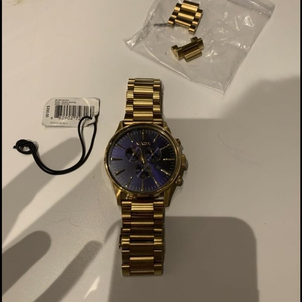 Nixon Sentry Chrono ( blue sunray/gold)